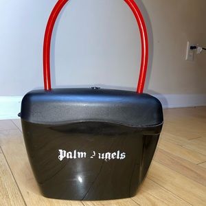 Palm Angels pad lock logo print bag